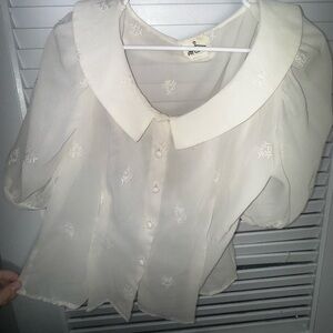 Women's Blouse with Embroidered Details